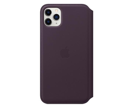 Etui do telefonów Apple Leather Folio do iPhone 11 Pro Max Aubergine